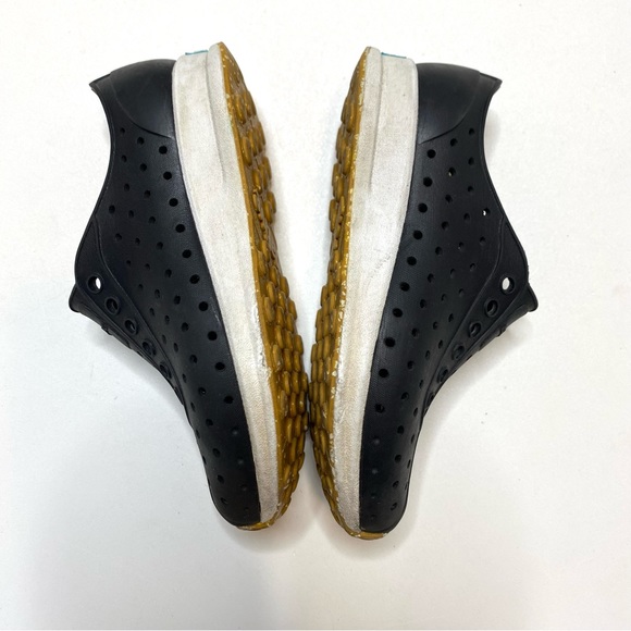 Native Robbie Sugarlite Slip On Sneakers Shoe Jiffy Black / Shell White Size C10 - Picture 5 of 10